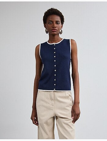 Gilet tricoté, mo fashion