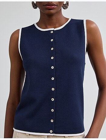 Gilet tricoté, mo fashion