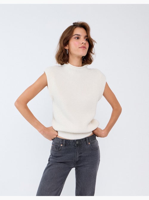 Gilet tricoté, mo fashion - Kiabi