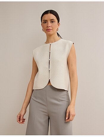 Gilet tricoté, mo fashion