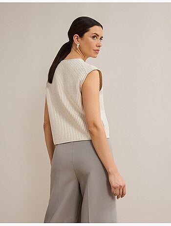 Gilet tricoté, mo fashion
