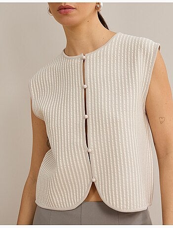 Gilet tricoté, mo fashion