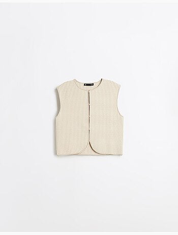 Gilet tricoté, mo fashion