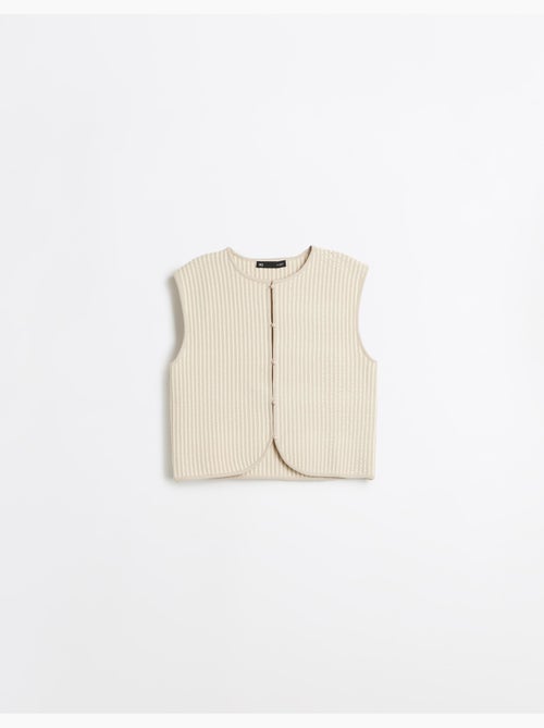 Gilet tricoté, mo fashion - Kiabi