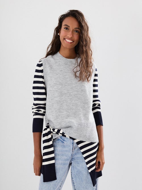 Gilet tricoté, MO Fashion - Kiabi Gilet tricoté, MO Fashion - Kiabi