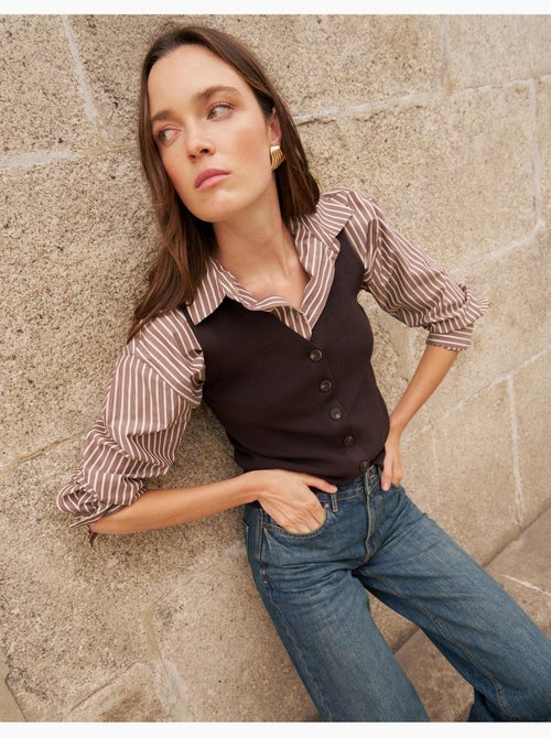 Gilet tricoté, mo fashion - Kiabi