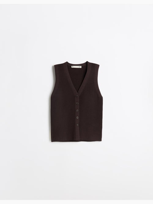 Gilet tricoté, mo fashion - Kiabi