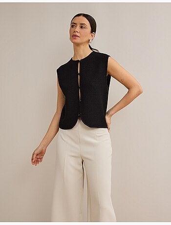 Gilet tricoté, mo fashion