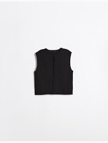Gilet tricoté, mo fashion