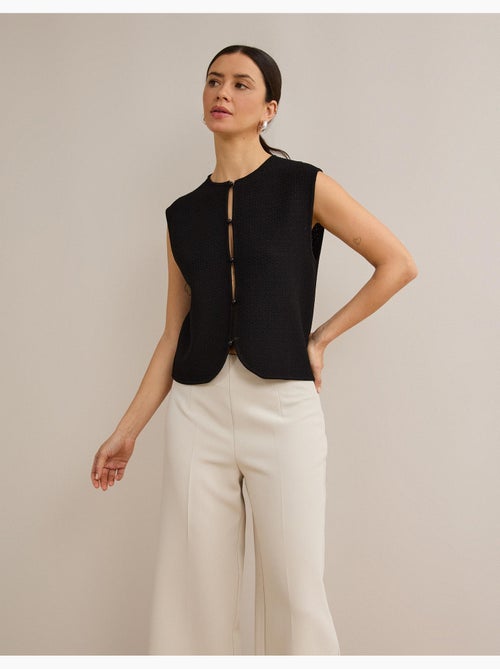 Gilet tricoté, mo fashion - Kiabi