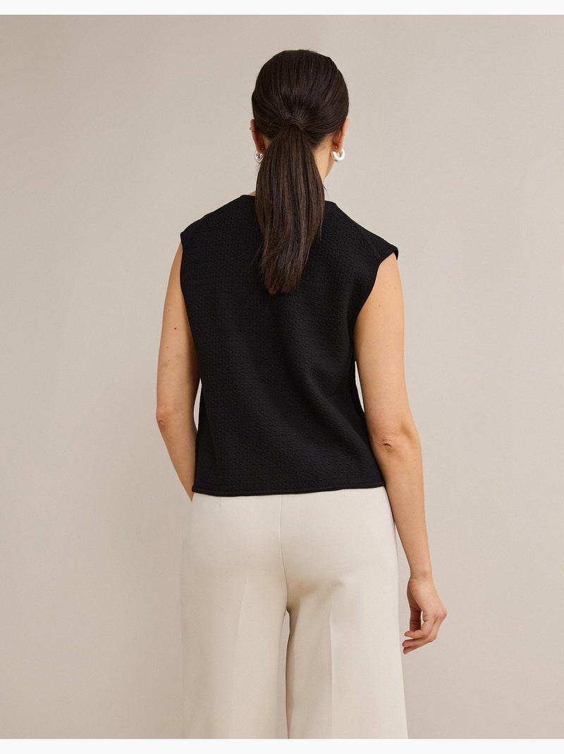Gilet tricoté, mo fashion Noir - Kiabi
