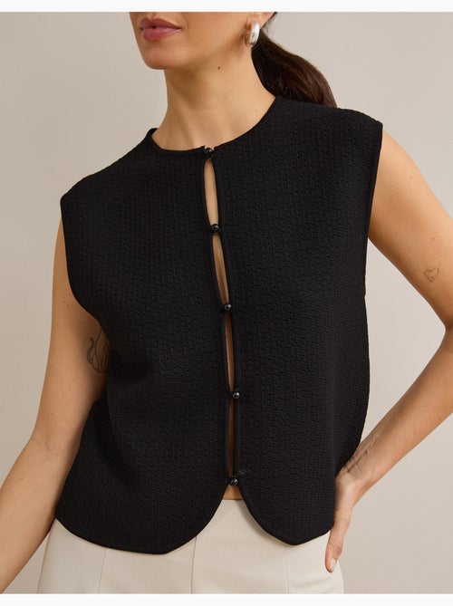 Gilet tricoté, mo fashion - Kiabi