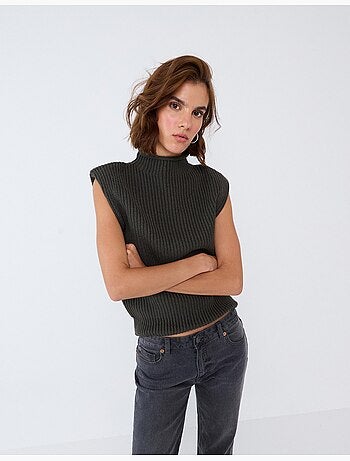 Gilet tricoté, mo fashion