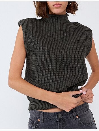 Gilet tricoté, mo fashion