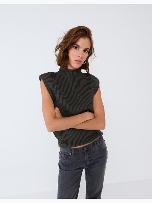 Gilet tricoté, mo fashion - Kiabi