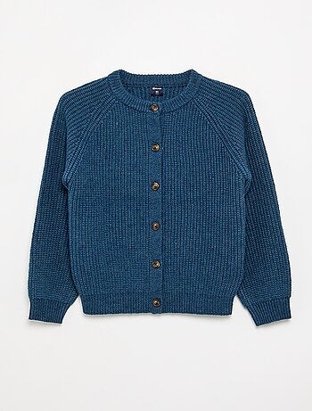 Gilet uni à manches longues