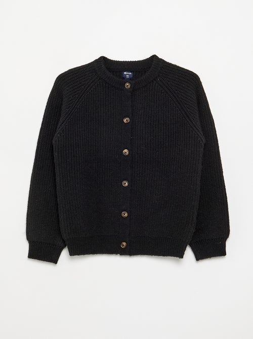 Gilet uni à manches longues - Kiabi