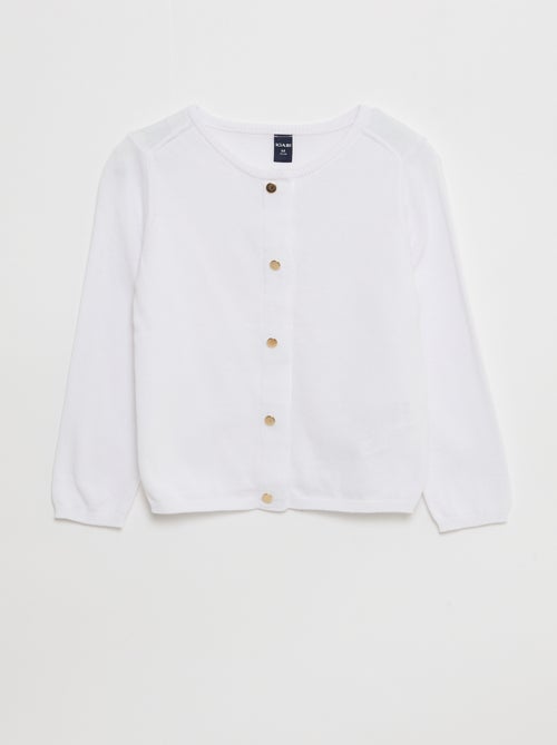 Gilet uni à pressions aimantées - collection facile à enfiler - Kiabi