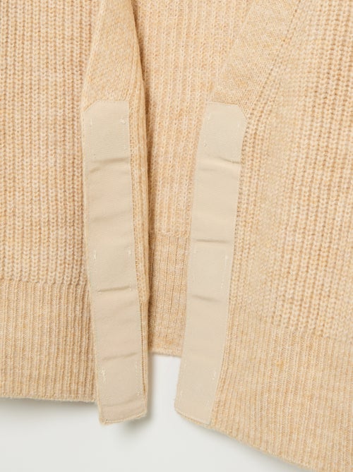 Gilet uni en maille grosse jauge facile à enfiler - Kiabi Gilet uni en maille grosse jauge facile à enfiler - Kiabi