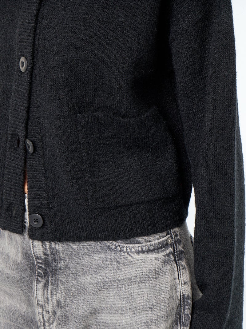 Gilet uni Noir - Kiabi