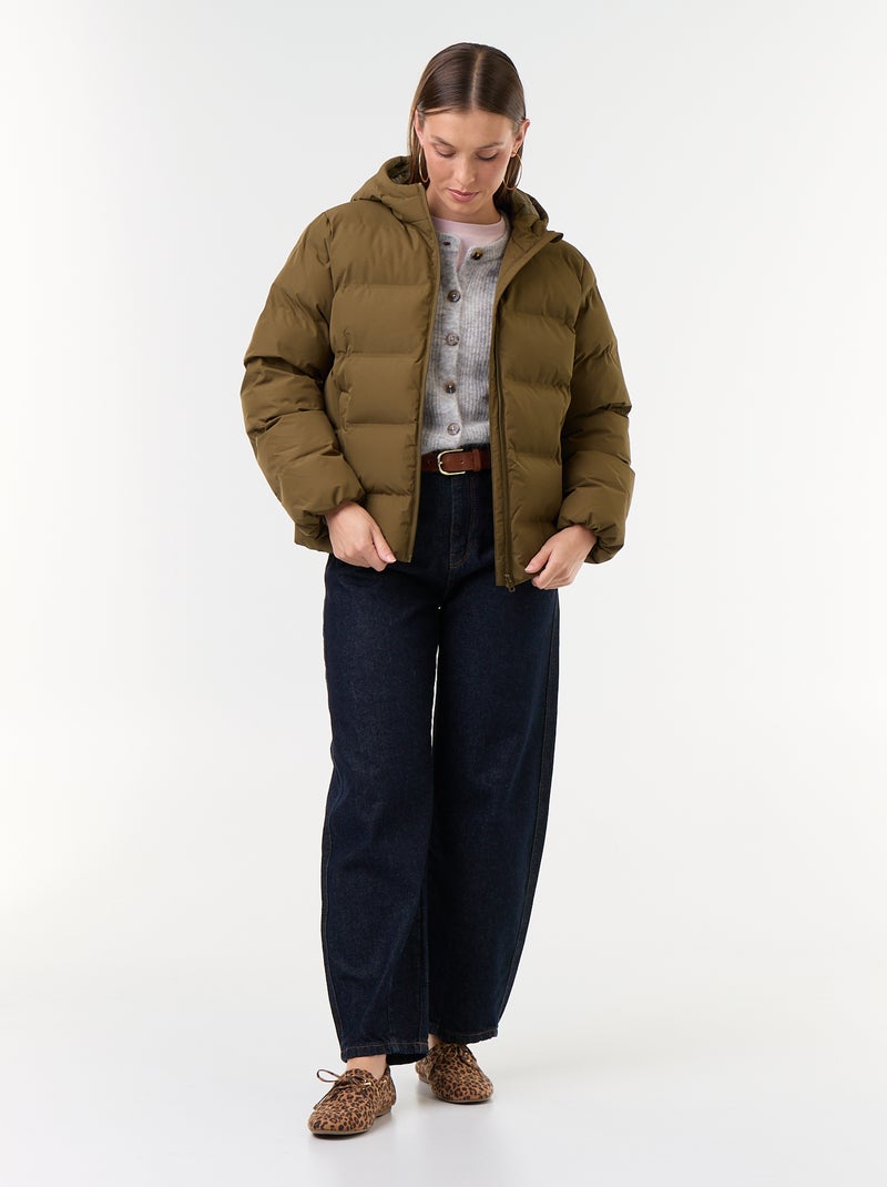 Gilet van mohair- en wolmix met knopen Grijs - Kiabi