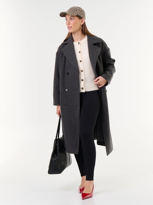 Gilet van mohair- en wolmix met knopen - Kiabi