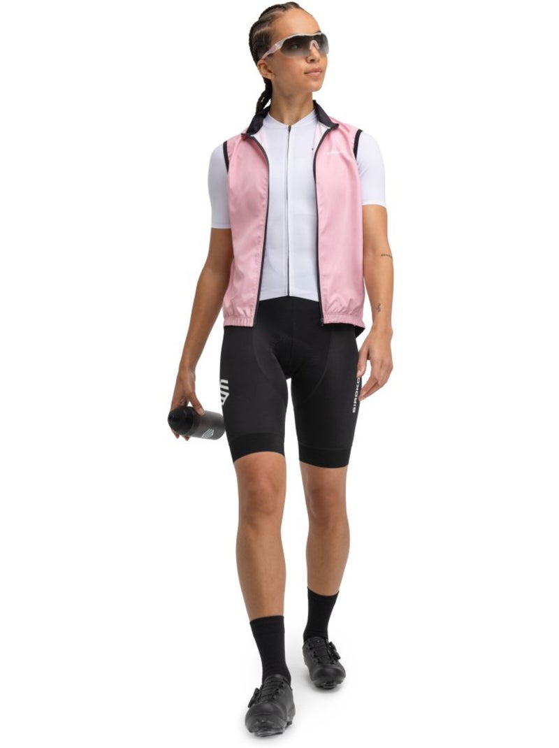 Gilet vélo coupe-vent femme cyclisme femme v1-w berthel Rose - Kiabi