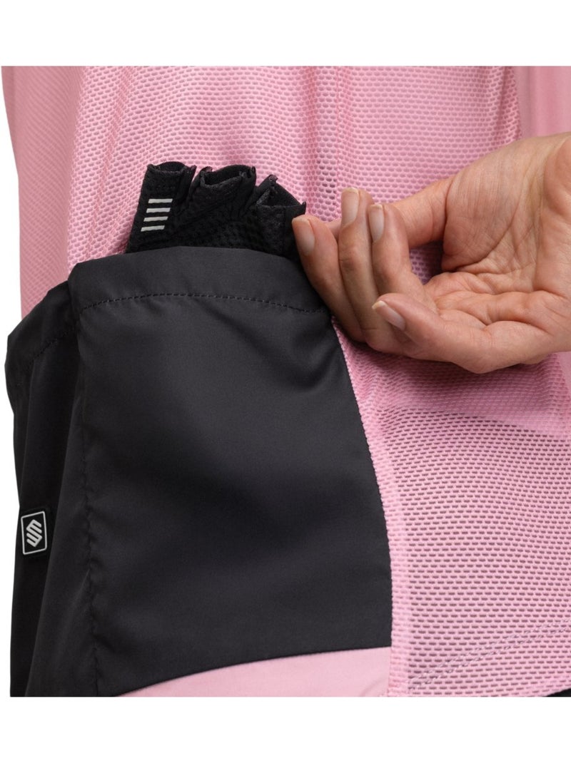 Gilet vélo coupe-vent femme cyclisme femme v1-w berthel Rose - Kiabi