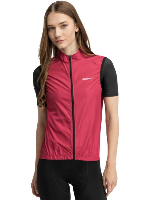 Gilet vélo coupe-vent femme cyclisme femme v1-w hautacam - Kiabi