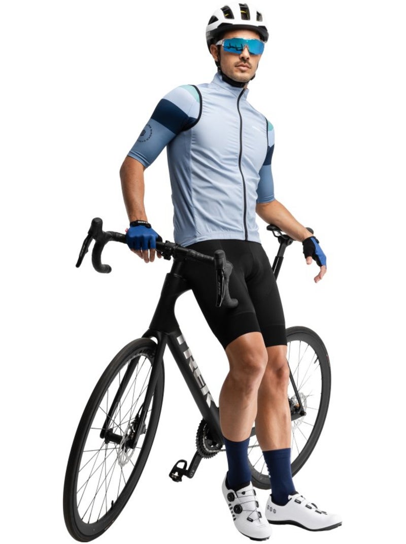 Gilet vélo coupe-vent homme cyclisme homme v1 klausen Bleu - Kiabi