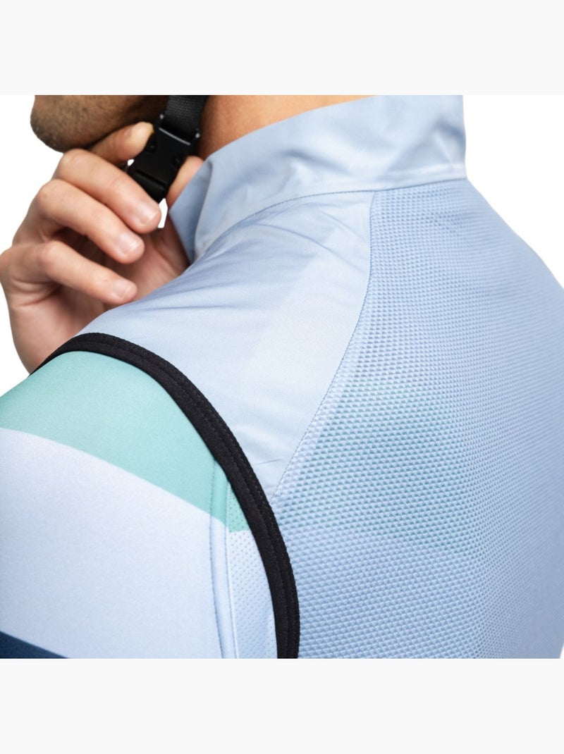 Gilet vélo coupe-vent homme cyclisme homme v1 klausen Bleu - Kiabi