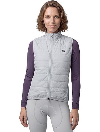 Gilet vélo thermique femme cyclisme femme srx ultra warm-w gray