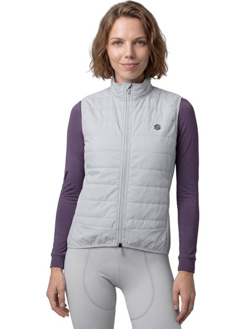 Gilet vélo thermique femme cyclisme femme srx ultra warm-w gray - Kiabi