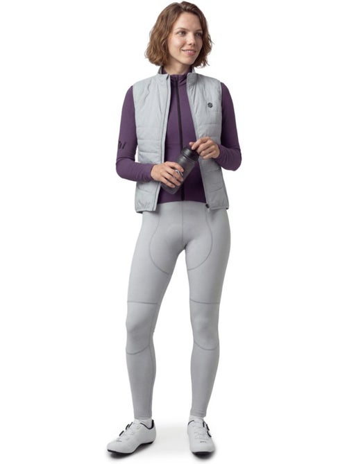 Gilet vélo thermique femme cyclisme femme srx ultra warm-w gray - Kiabi