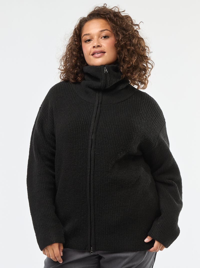 Veste Jacquard DKNY Femme - Fermeture Zip Devant - Taille M - Bleu - Neuf Sans étiquette