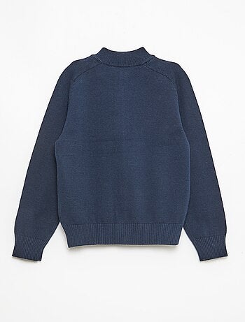 Gilet zippé à col montant