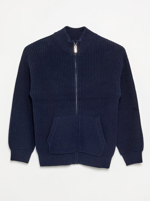 Gilet zippé à col montant - Kiabi