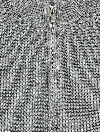 Gilet zippé à col montant