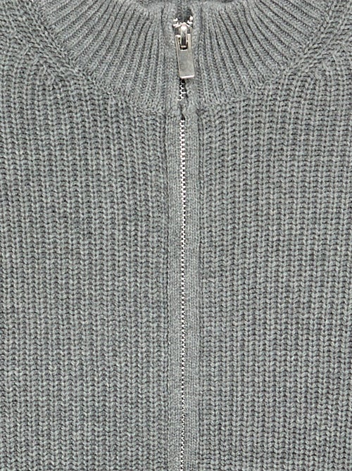 Gilet zippé à col montant - Kiabi