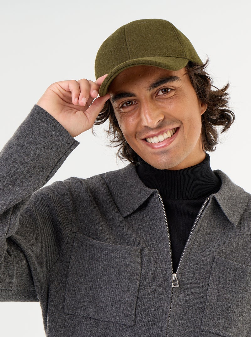 Gilet zippé avec col chemise Gris - Kiabi