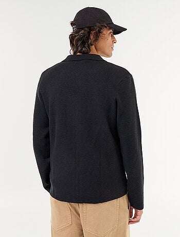 Gilet zippé avec col chemise