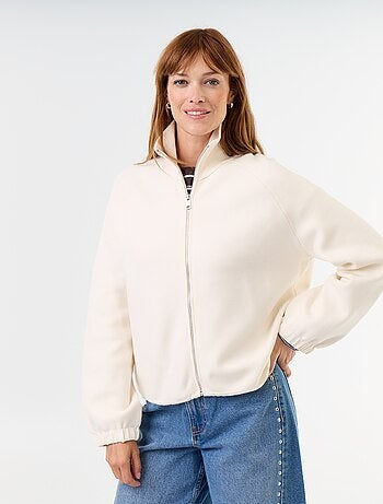 Gilet zippé col montant