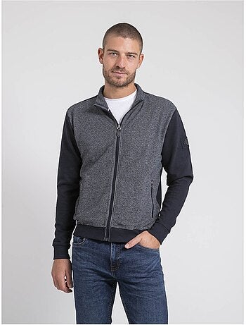 Gilet zippé col montant bi-matière wilofti