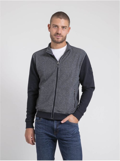 Gilet zippé col montant bi-matière wilofti - Kiabi Gilet zippé col montant bi-matière wilofti - Kiabi