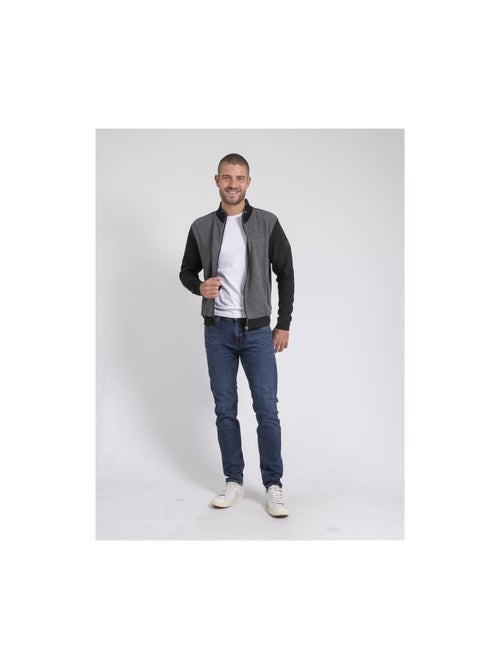 Gilet zippé col montant bi-matière wilofti - Kiabi Gilet zippé col montant bi-matière wilofti - Kiabi