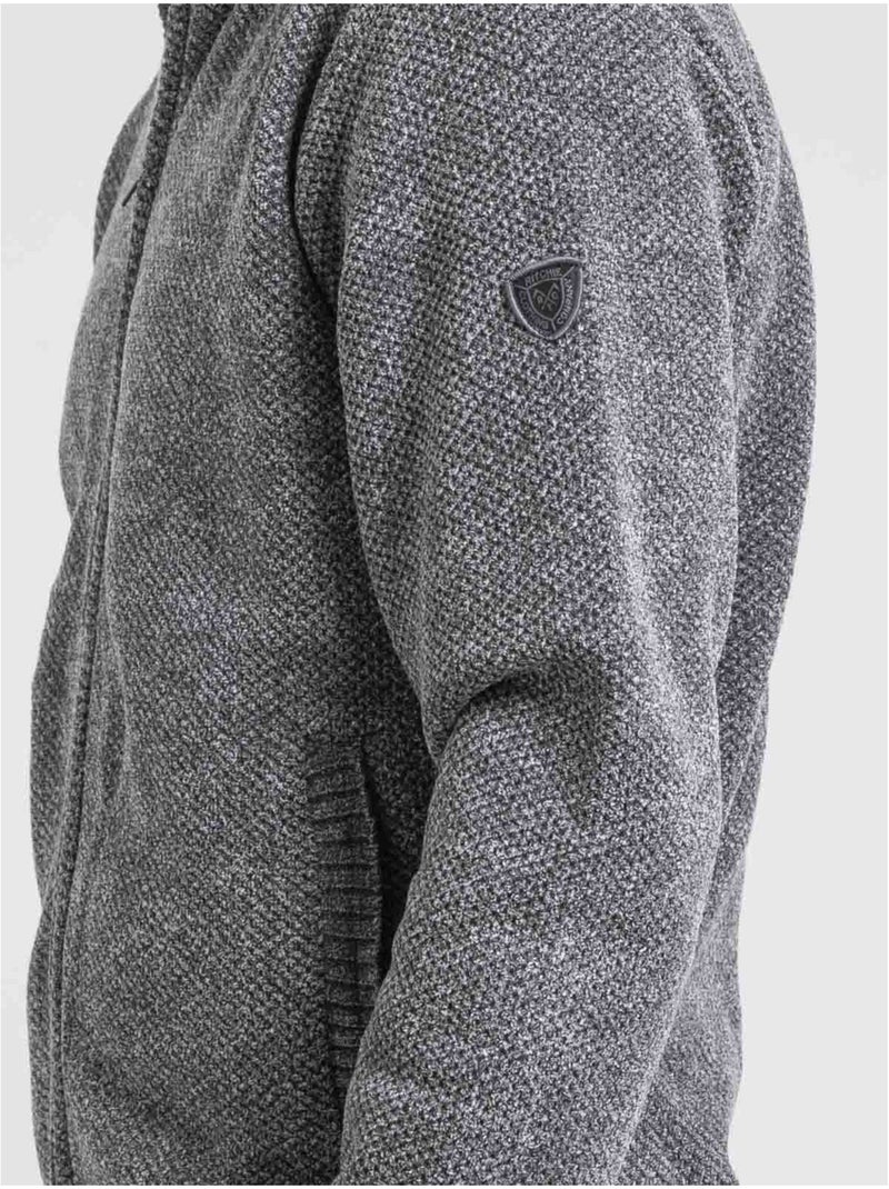 Gilet zippé col montant lygale Gris - Kiabi