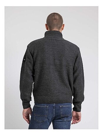 Gilet zippé col montant pur coton litriton