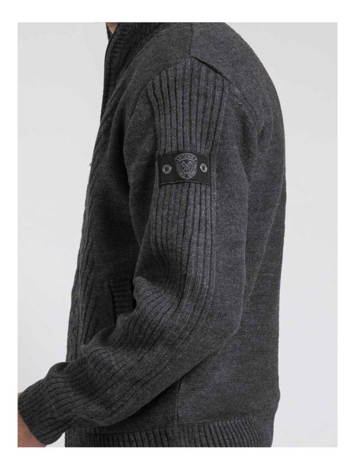 Gilet zippé col montant pur coton litriton - Kiabi Gilet zippé col montant pur coton litriton - Kiabi