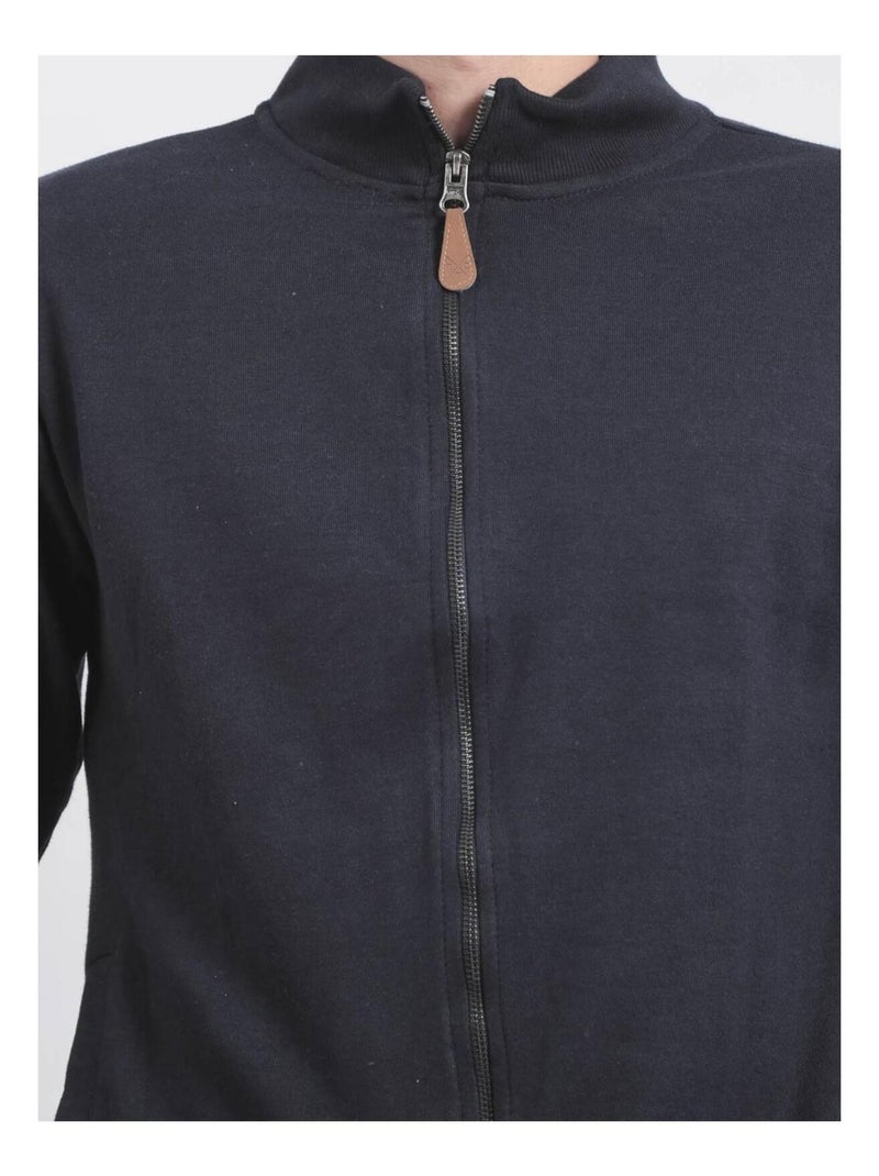 Gilet zippé col montant wits Bleu marine - Kiabi