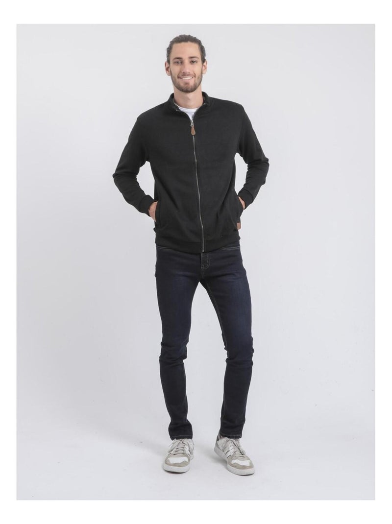 Gilet zippé col montant wits Noir - Kiabi